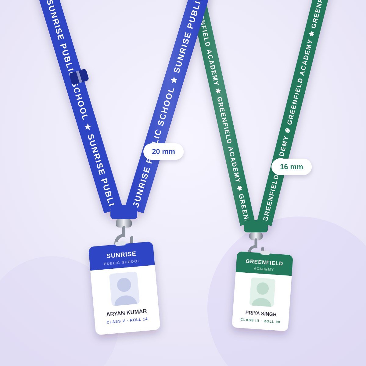 Printed lanyards